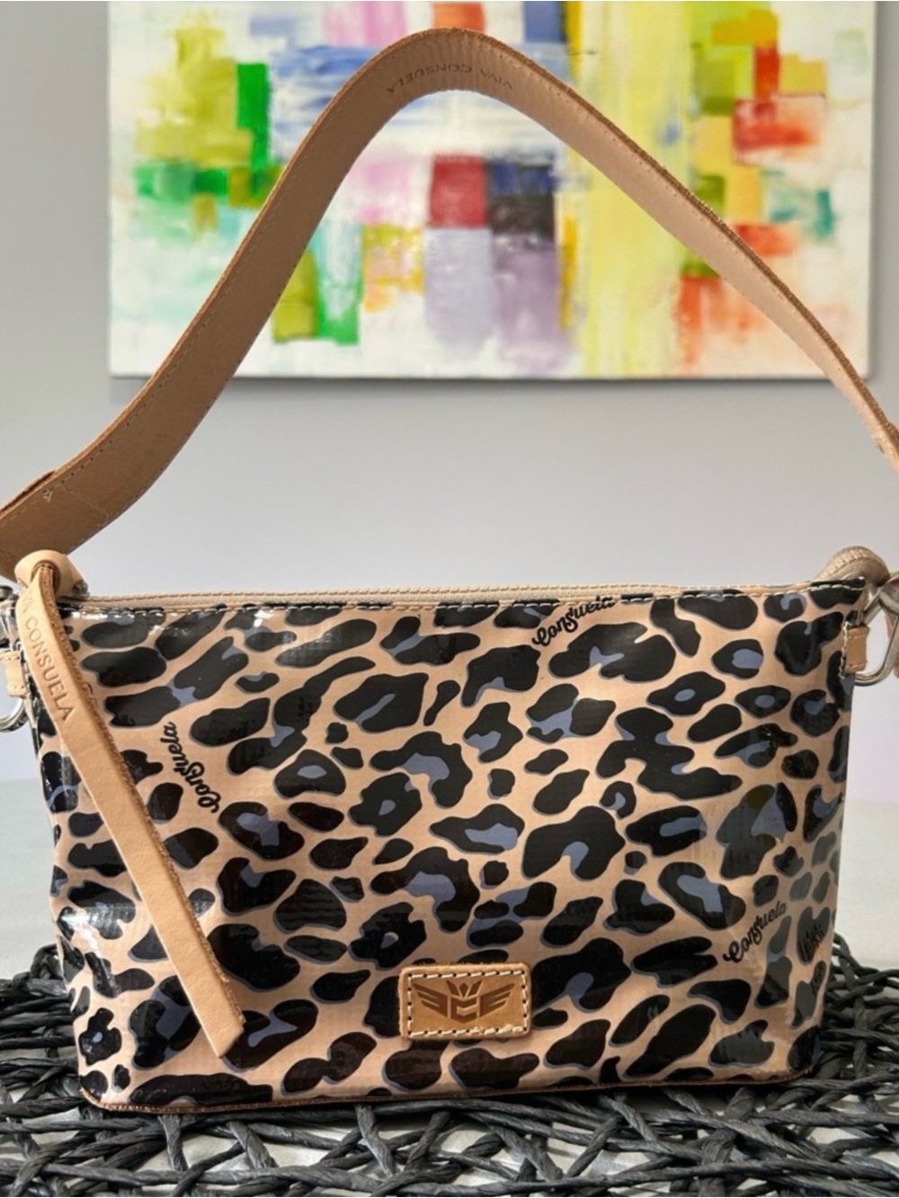 Consuela Blue Jag Legacy Pouch Shoulder Bag